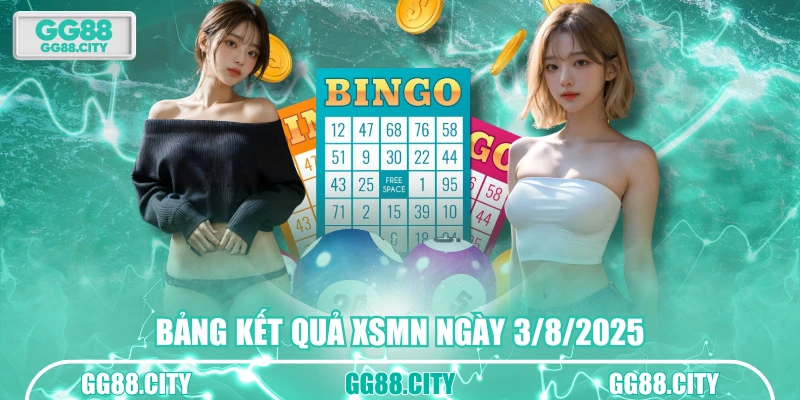 Bảng kết quả XSMN ngày 3/8/2025